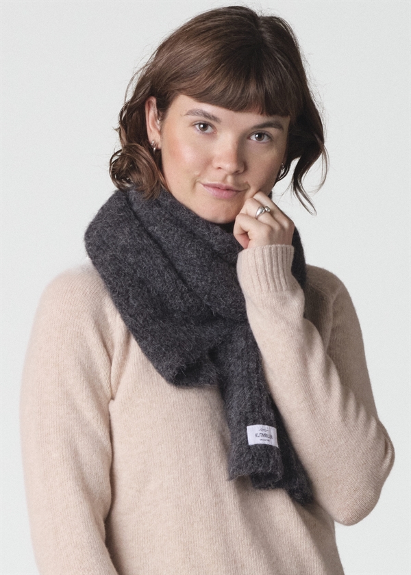 Klitmøller Collective Alpaca Scarf - Black Melange